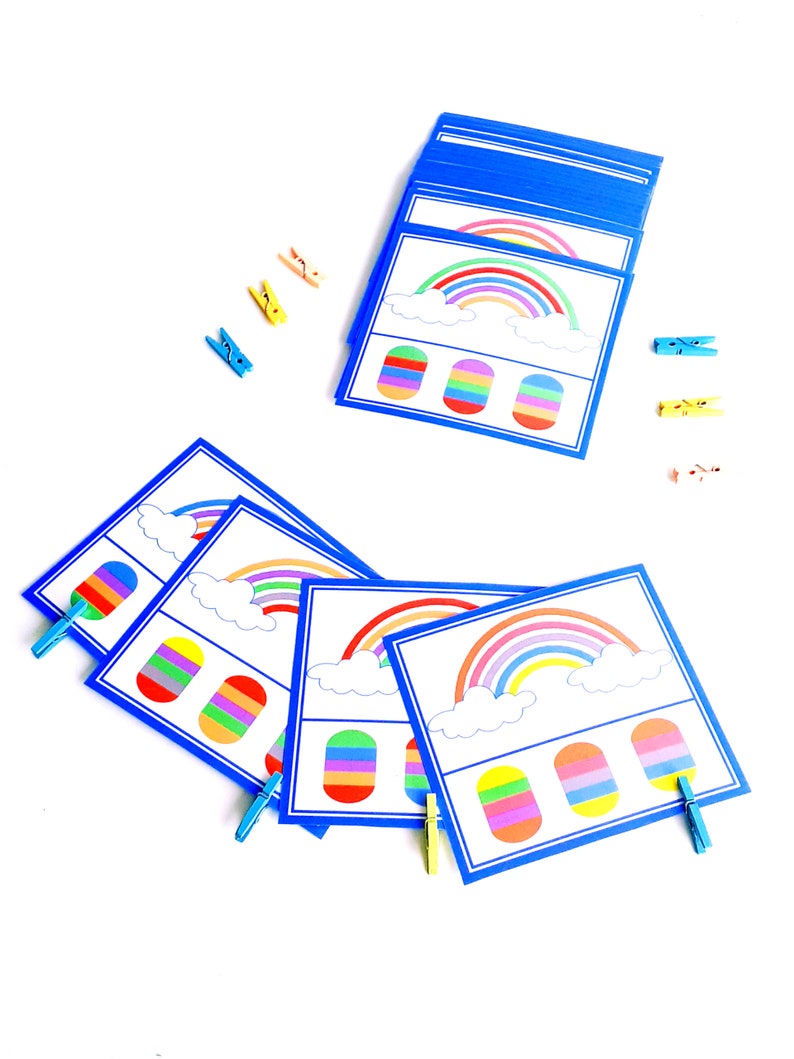 Correspondance arc-en-ciel Montessori