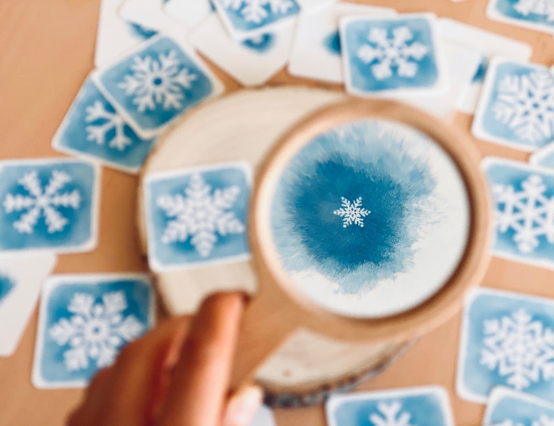 Activité flocons de neige Montessori