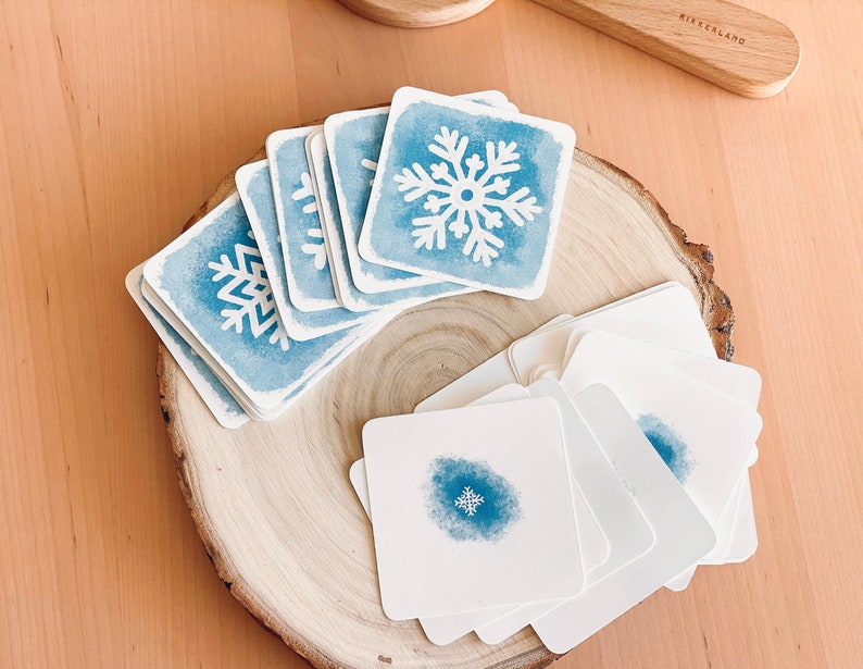 Activité flocons de neige Montessori